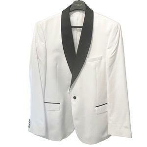 Alfani Tuxedo Jacket Slim Fit Size 46 Long White Black
NEW